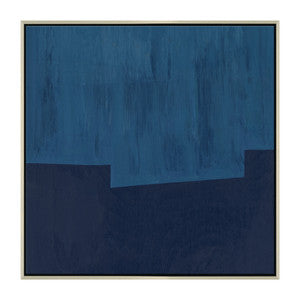 Blue Towers, Square QR-21051.BLUE.0 by CuratedKravet