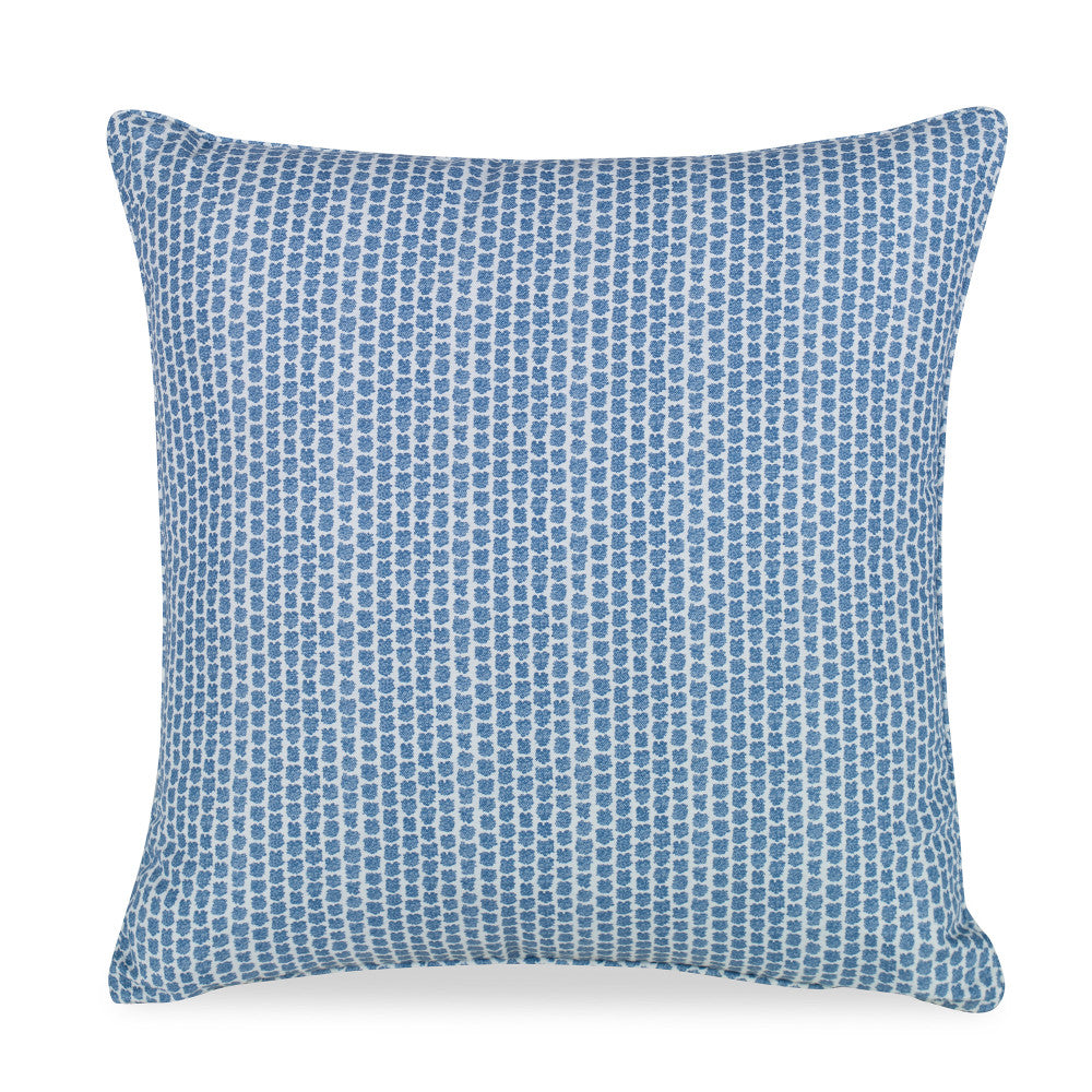 Kaya Ii Pillow QR-21071.BLUE.0 by CuratedKravet CuratedKravet Measures 22"H X 22"L. Decorative accent pillow in Lee Jofa 2017224.5 on the face, reverse and small welt to the edge. Features an invisible zipper. Made in the USA. Includes a 95/5 feather/down insert. United States DRY CLEAN ONLY. </p><p>Dimensions: Length 22, Height 22, Width Cotton - 52%, Linen - 48% - Fabric Carolina -