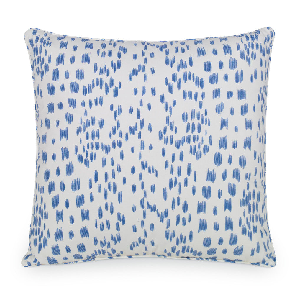 Les Touches Pillow QR-21441.CADET.0 by CuratedKravet CuratedKravet Measures 20"H X 20"L. A decorative accent pillow in Brunschwig & Fils 8012138.15. Made of 100% cotton. Sewn and finished in the USA. Features a self-welt and invisible zipper. Includes a 95/5 feather/down insert. United States DRY CLEAN ONLY. </p><p>Dimensions: Length 20, Height 20, Width Cotton - 100% - Fabric Carolina -