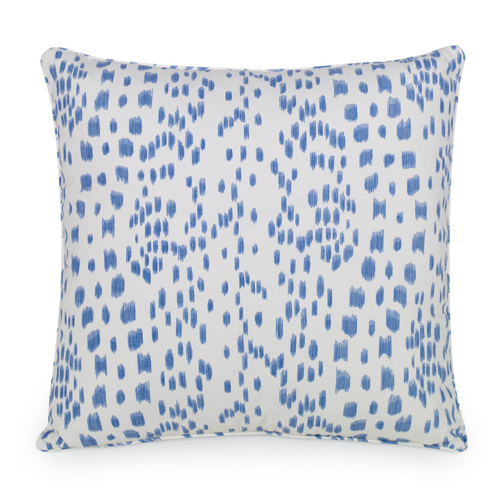 Les Touches Pillow QR-21441.CADET.0 by CuratedKravet CuratedKravet Measures 20"H X 20"L. A decorative accent pillow in Brunschwig & Fils 8012138.15. Made of 100% cotton. Sewn and finished in the USA. Features a self-welt and invisible zipper. Includes a 95/5 feather/down insert. United States DRY CLEAN ONLY. </p><p>Dimensions: Length 20, Height 20, Width Cotton - 100% - Fabric Carolina -