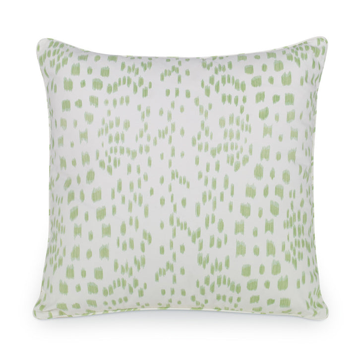 Les Touches Pillow QR-21441.PERIDOT.0 by CuratedKravet CuratedKravet Measures 20"H X 20"L. A decorative accent pillow in Brunschwig & Fils 8012138.303. Made of 100% cotton. Sewn and finished in the USA. Features a self-welt and invisible zipper. Includes a 95/5 feather/down insert. United States DRY CLEAN ONLY. </p><p>Dimensions: Length 20, Height 20, Width Cotton - 100% - Fabric Carolina -