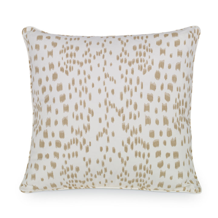 Les Touches Pillow QR-21441.SAND.0 by CuratedKravet CuratedKravet Measures 20"H X 20"L. A decorative accent pillow in Brunschwig & Fils 8012138.116. Made of 100% cotton. Sewn and finished in the USA. Features a self-welt and invisible zipper. Includes a 95/5 feather/down insert. United States DRY CLEAN ONLY. </p><p>Dimensions: Length 20, Height 20, Width Cotton - 100% - Fabric Carolina -