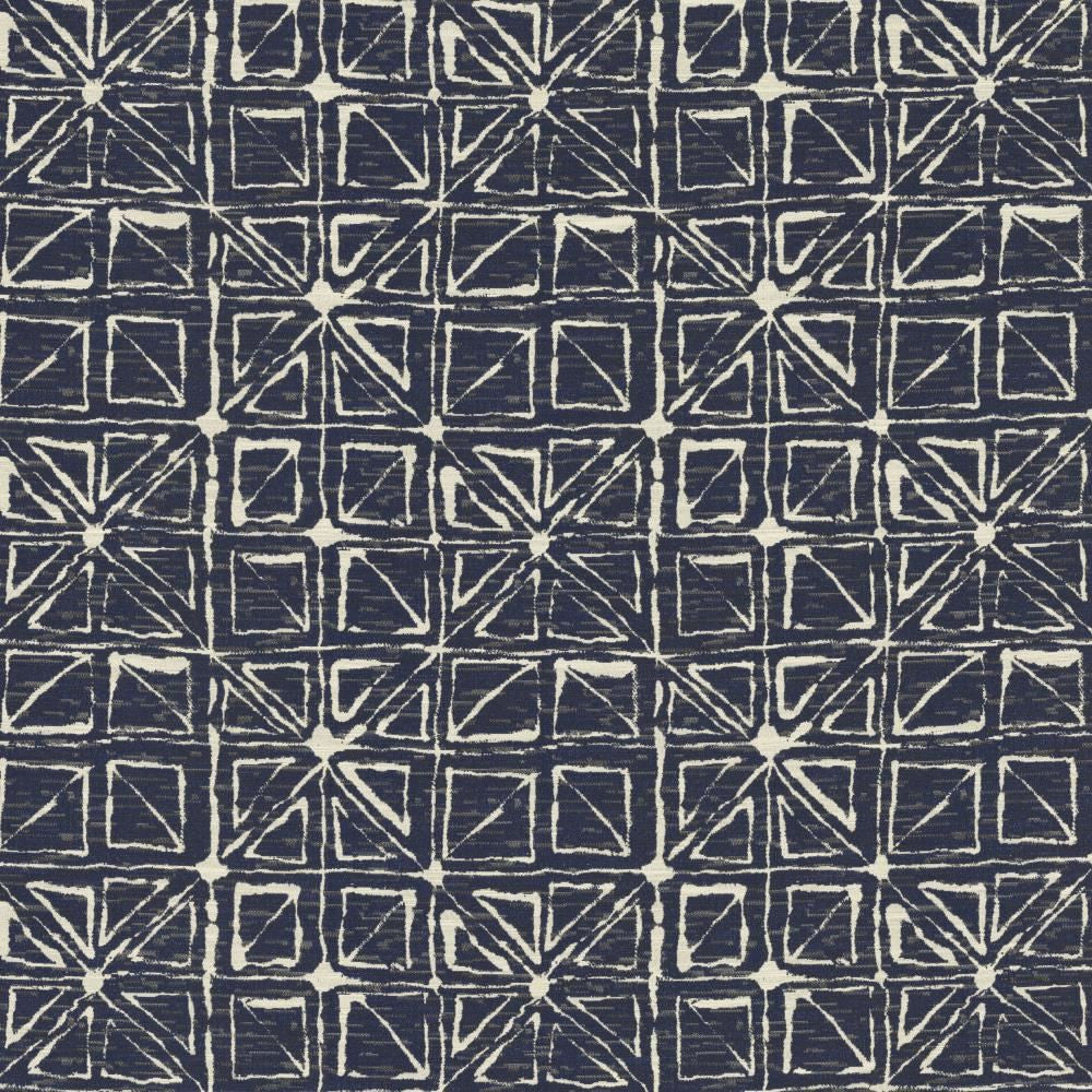 Quadrangle Navy by Kasmir Fabric 5136 100% Polyester
 CHINA </p><p>Repeat: Horizontal: 14 4/8 inches and Vertical: 14 2/8 inches 56 - Fabric Carolina -