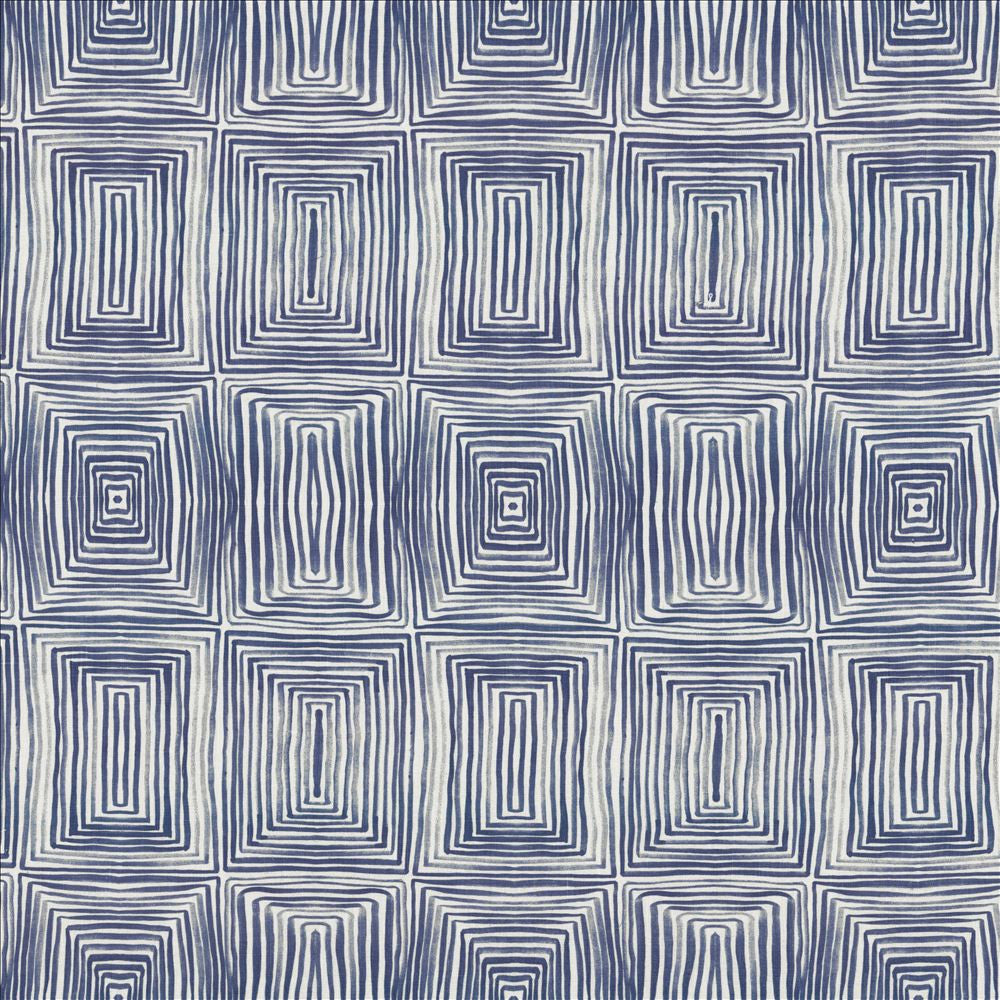 Quadri Blue by Kasmir Fabric 1454 100% Linen
 POLAND 15,000 Wyzenbeek Double Rubs Horizontal: 13 4/8 inches and Vertical: 17 6/8 inches 54 - Fabric Carolina -