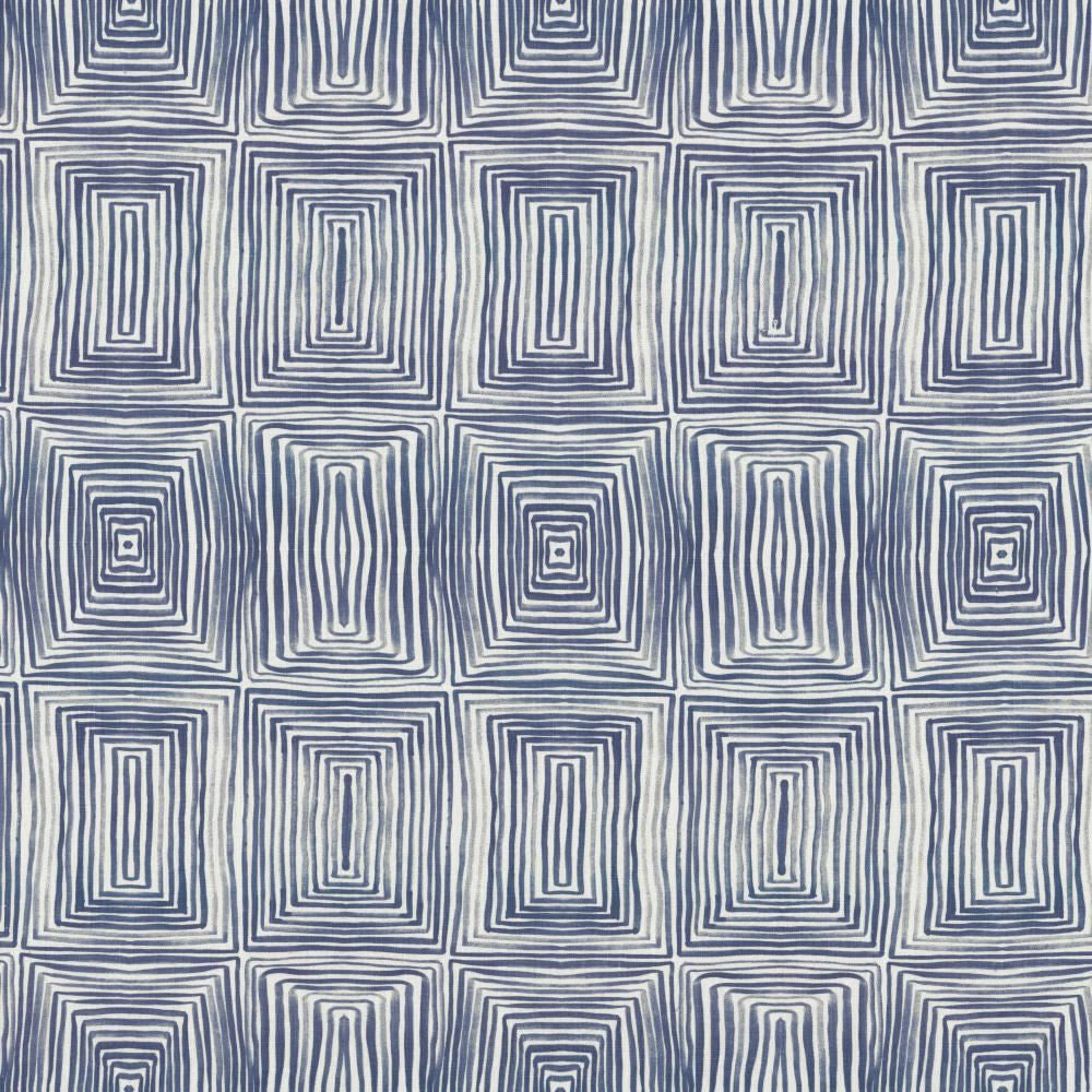 Quadri Blue by Kasmir Fabric 1454 100% Linen
 POLAND </p><p>Repeat: Horizontal: 13 4/8 inches and Vertical: 17 6/8 inches 54 - Fabric Carolina -