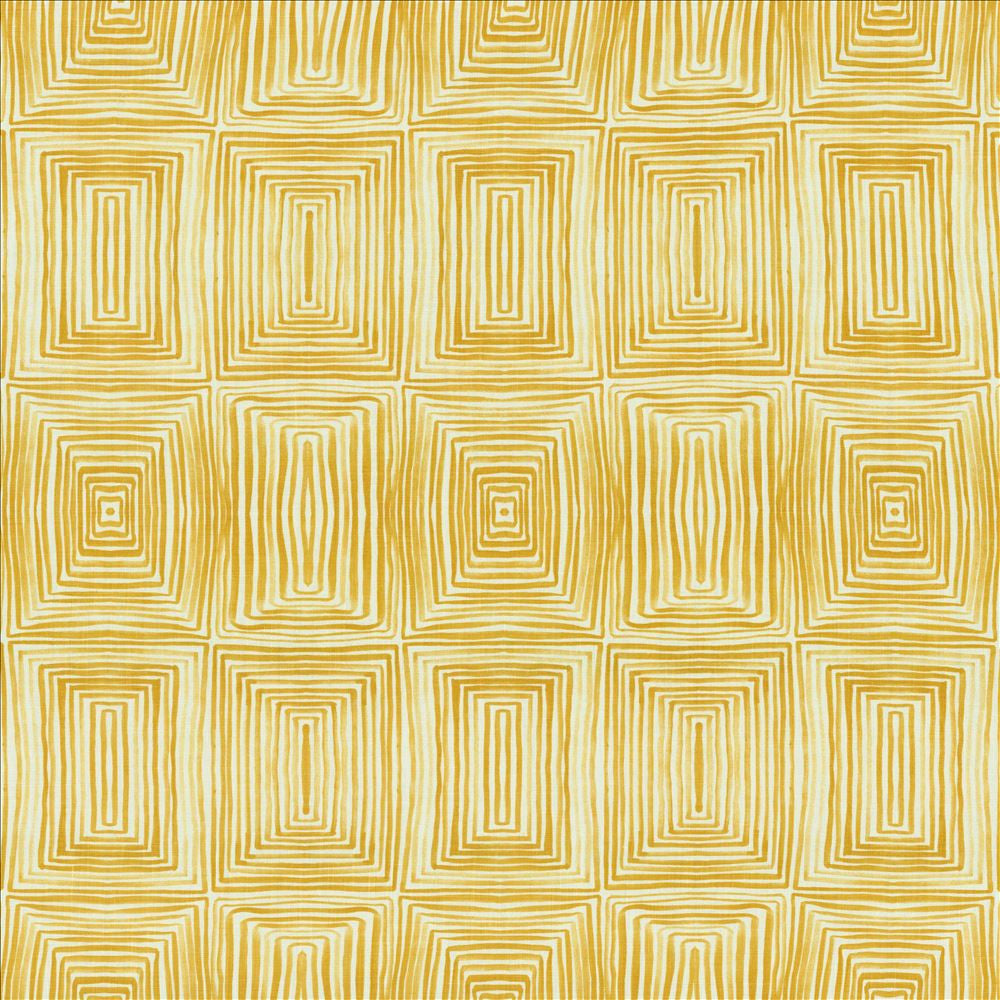 Quadri Mustard by Kasmir Fabric 5155 100% Linen POLAND 12,500 Wyzenbeek Double Rubs Horizontal: 13 4/8 inches and Vertical: 17 6/8 inches 54 - Fabric Carolina -