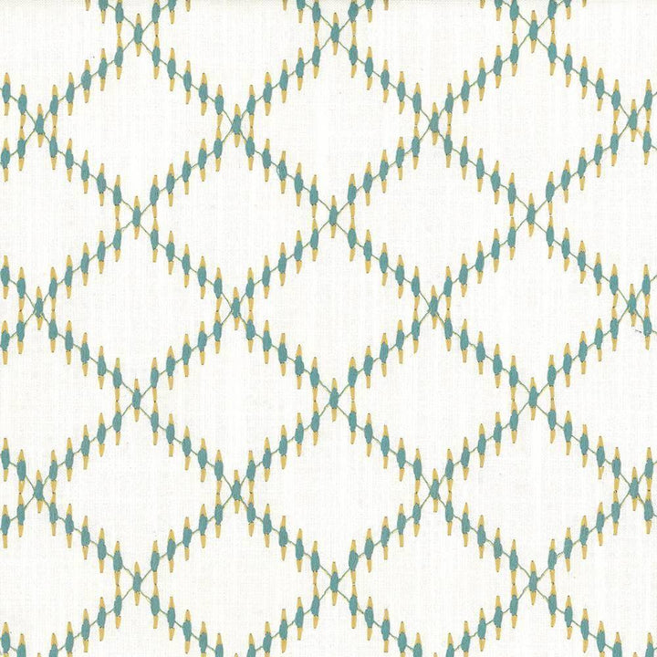 Quail Ridge Seaglass by Kasmir Fabric 1442 INDIA Not Tested H: 3 6/8 inches, V:3 inches 54 - 56 - Fabric Carolina - Kasmir