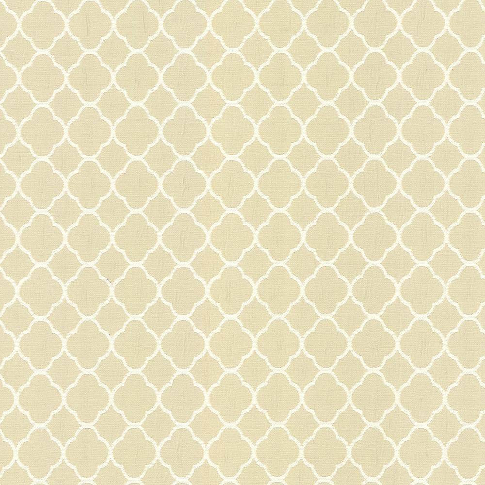 Quatrefoil Maze Parchment by Kasmir Fabric 5083 CHINA 6,500 Wyzenbeek Double Rubs H: 1 6/8 inches, V:1 6/8 inches 54 - Fabric Carolina - Kasmir