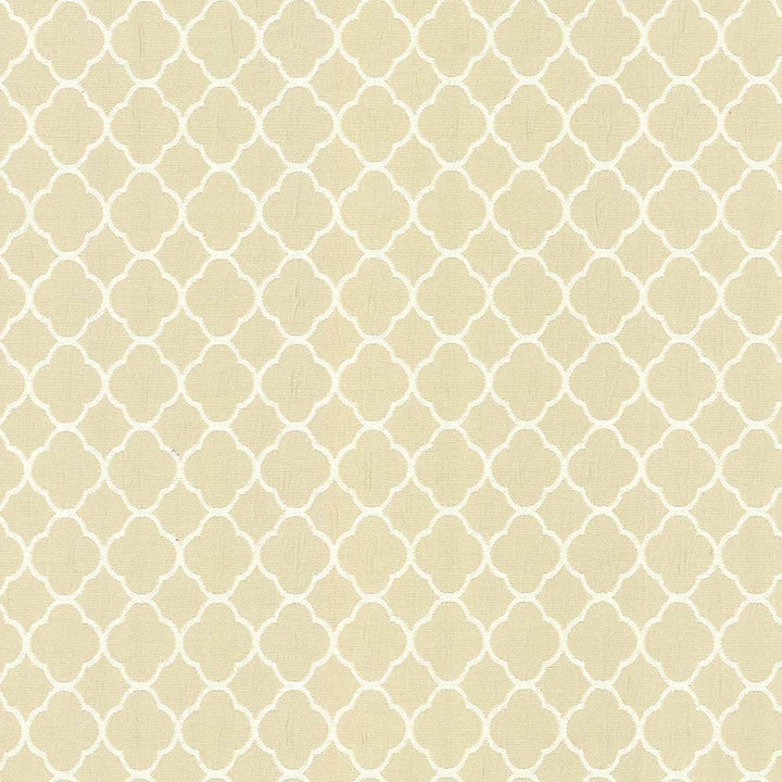 Quatrefoil Maze Parchment by Kasmir Fabric 5083 CHINA 6,500 Wyzenbeek Double Rubs H: 1 6/8 inches, V:1 6/8 inches 54 - Fabric Carolina - Kasmir