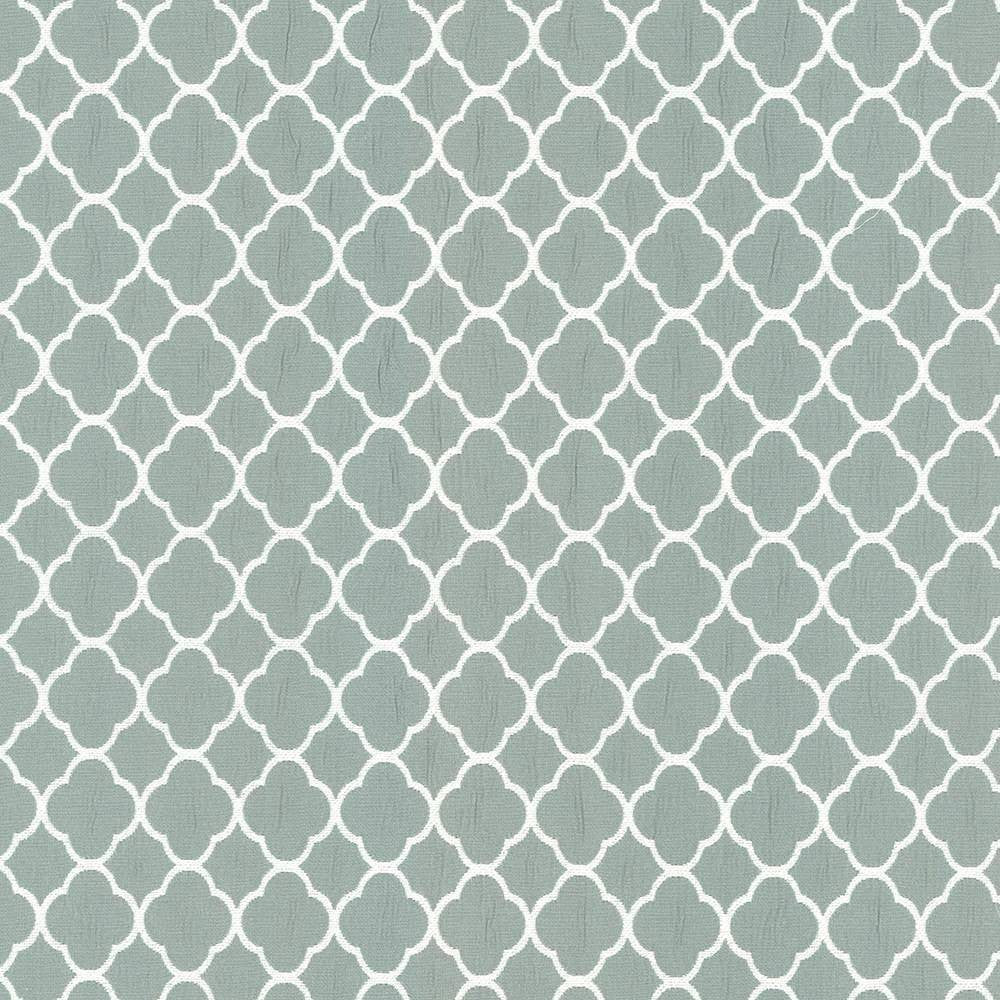 Quatrefoil Maze Spa by Kasmir Fabric 5089 CHINA 6,500 Wyzenbeek Double Rubs H: 1 6/8 inches, V:1 6/8 inches 54 - Fabric Carolina - Kasmir