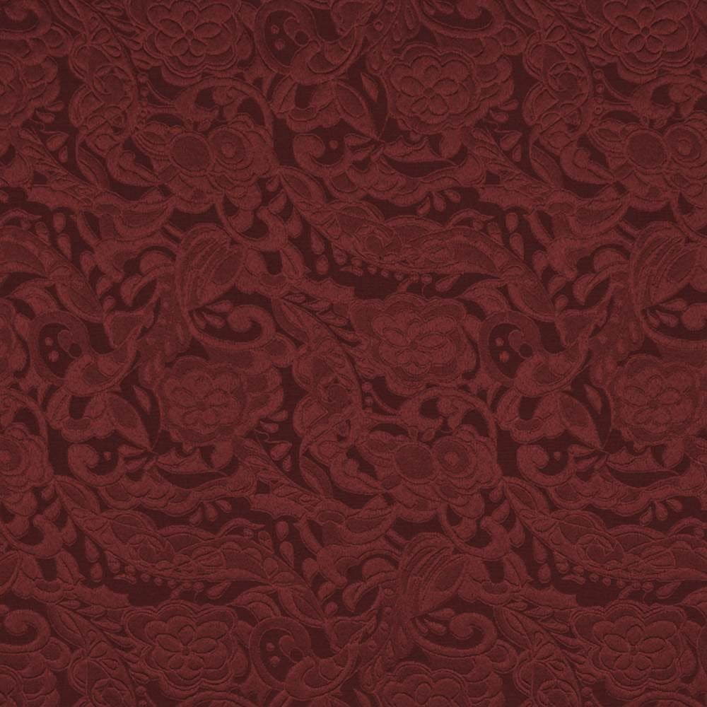 Quilted Garden Wine  by Kasmir Fabric See sample 100% Polyester
 CHINA 15,000 Wyzenbeek Double Rubs </p><p>Repeat: Horizontal: 14 inches and Vertical: 19 inches 54  - Fabric Carolina -