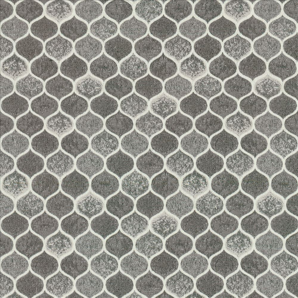 Quinlan Steel by Kasmir Fabric 1457 100% Polyester
 MEXICO 40,000 Wyzenbeek Double Rubs Horizontal: 9 5/8 inches and Vertical: 6 4/8 inches 54 - Fabric Carolina -