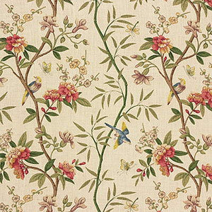 Peony & Blossom Sage/Beige by G P & J Baker Fabric