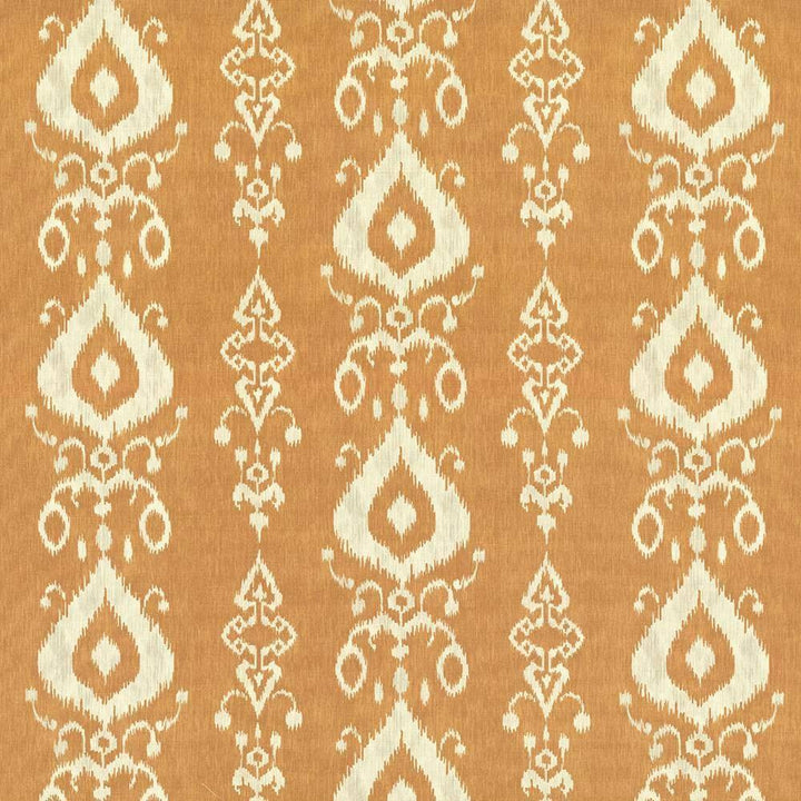 Raga Ikat Copper by Kasmir Fabric 5063 TURKMENISTAN 15,000 Wyzenbeek Double Rubs H: 27 inches, V:13 4/8 inches 54 - 55 - Fabric Carolina - Kasmir