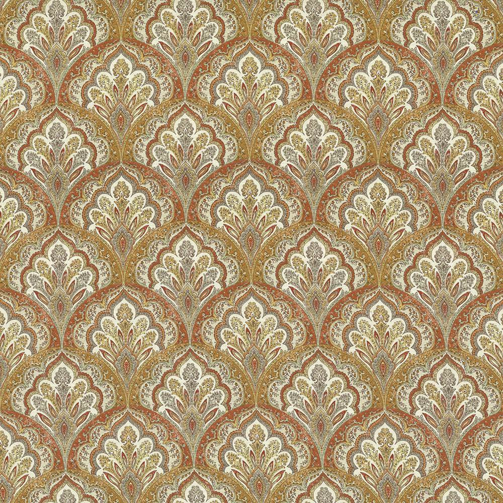Ragazzi Apricot by Kasmir Fabric 5063 100% Cotton
 PAKISTAN </p><p>Repeat: Horizontal: 9 inches and Vertical: 9 inches 54 - 55 - Fabric Carolina -