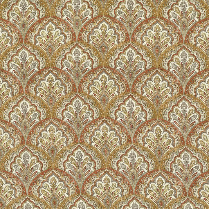 Ragazzi Apricot by Kasmir Fabric 5063 100% Cotton
 PAKISTAN </p><p>Repeat: Horizontal: 9 inches and Vertical: 9 inches 54 - 55 - Fabric Carolina -