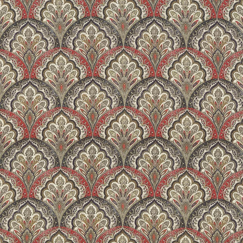 Ragazzi Fire by Kasmir Fabric 5064 100% Cotton
 PAKISTAN </p><p>Repeat: Horizontal: 9 inches and Vertical: 9 inches 54 - 55 - Fabric Carolina -