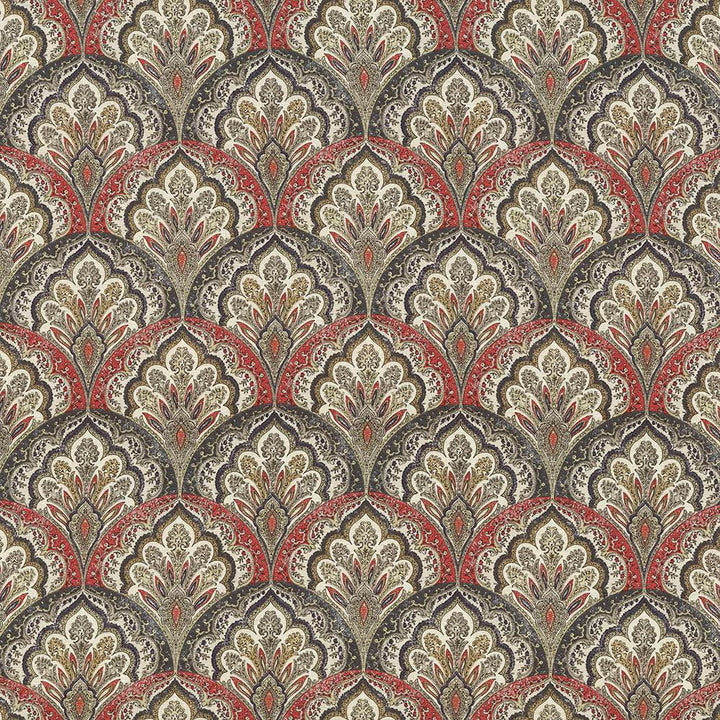 Ragazzi Fire by Kasmir Fabric 5064 100% Cotton
 PAKISTAN </p><p>Repeat: Horizontal: 9 inches and Vertical: 9 inches 54 - 55 - Fabric Carolina -