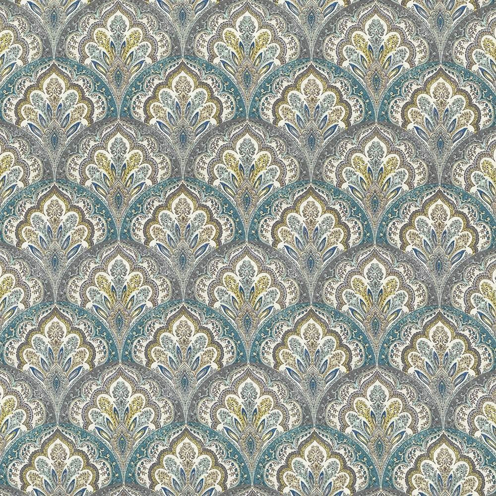 Ragazzi Spa Blue  by Kasmir Fabric See sample 100% Cotton
 PAKISTAN 15,000 Wyzenbeek Double Rubs </p><p>Repeat: Horizontal: 9 inches and Vertical: 9 inches 54  - Fabric Carolina -