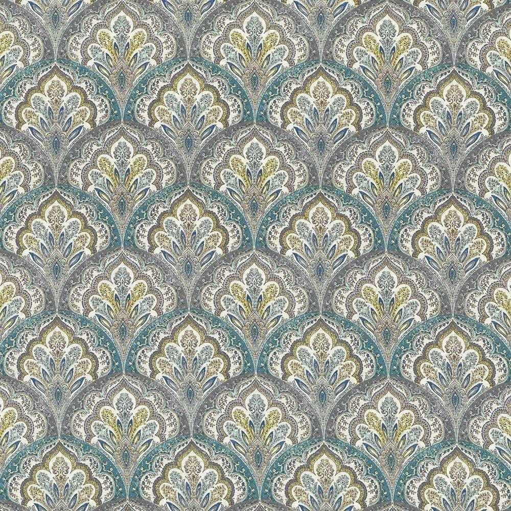 Ragazzi Spa Blue by Kasmir Fabric 5065 PAKISTAN 15,000 Wyzenbeek Double Rubs H: 9 inches, V:9 inches 54 - 55 - Fabric Carolina - Kasmir