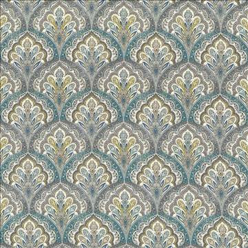 Ragazzi Spa Blue by Kasmir Fabric 5065 100% Cotton PAKISTAN 15,000 Wyzenbeek Double Rubs H: 9 inches, V: 9 inches 54 - 55 - Fabric Carolina - Kasmir