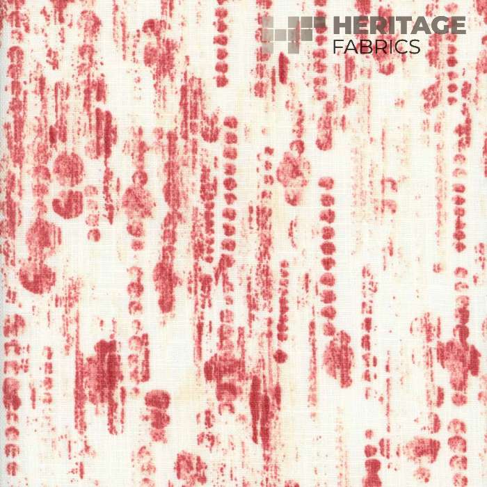 Raindrops Coral by Heritage Fabric - 100% Cotton Turkey 18,000 Horizontal: 13.5" and Vertical: 12.5" 54" - Fabric Carolina -