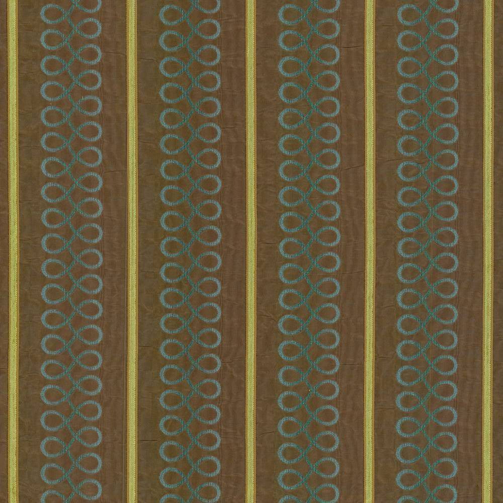 Rallentando Teal by Kasmir Fabric 1424 USA 36,000 Wyzenbeek Double Rubs H: 6 5/8 inches, V:1 3/8 inches 56 - 57 - Fabric Carolina - Kasmir