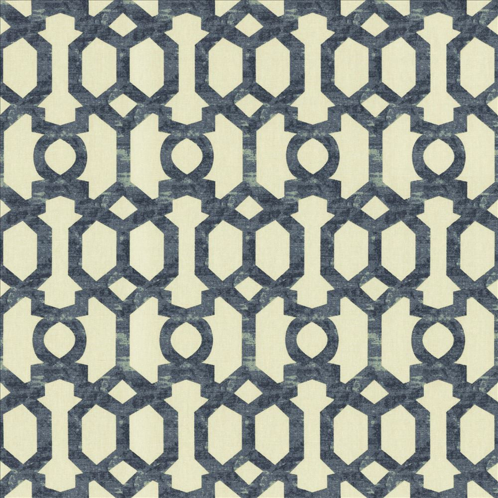 Rally Navy by Kasmir Fabric 5154 100% Cotton
 TURKMENISTAN 30,000 Wyzenbeek Double Rubs Horizontal: 4 4/8 inches and Vertical: 6 6/8 inches 54 - Fabric Carolina -