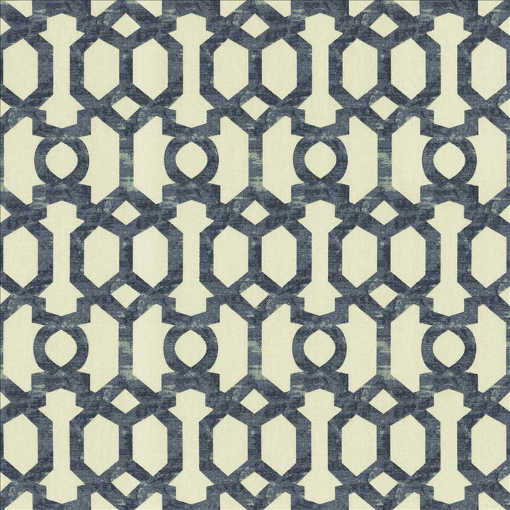 Rally Navy by Kasmir Fabric 5154 100% Cotton TURKMENISTAN 30,000 Wyzenbeek Double Rubs Horizontal: 4 4/8 inches and Vertical: 6 6/8 inches 54 - Fabric Carolina -