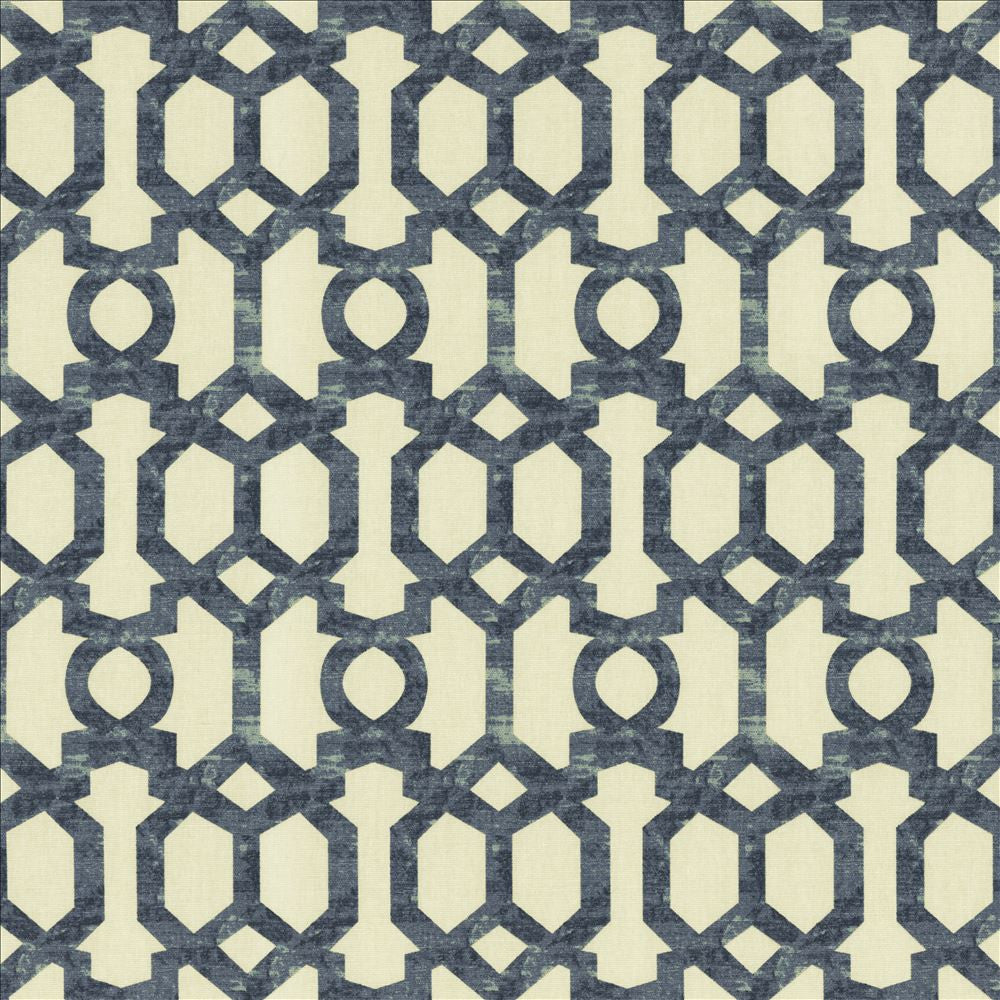 Rally Navy by Kasmir Fabric 5154 100% Cotton
 TURKMENISTAN </p><p>Repeat: Horizontal: 4 4/8 inches and Vertical: 6 6/8 inches 54 - Fabric Carolina -