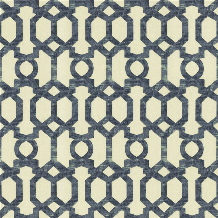 Rally Navy by Kasmir Fabric 5154 100% Cotton
 TURKMENISTAN </p><p>Repeat: Horizontal: 4 4/8 inches and Vertical: 6 6/8 inches 54 - Fabric Carolina -