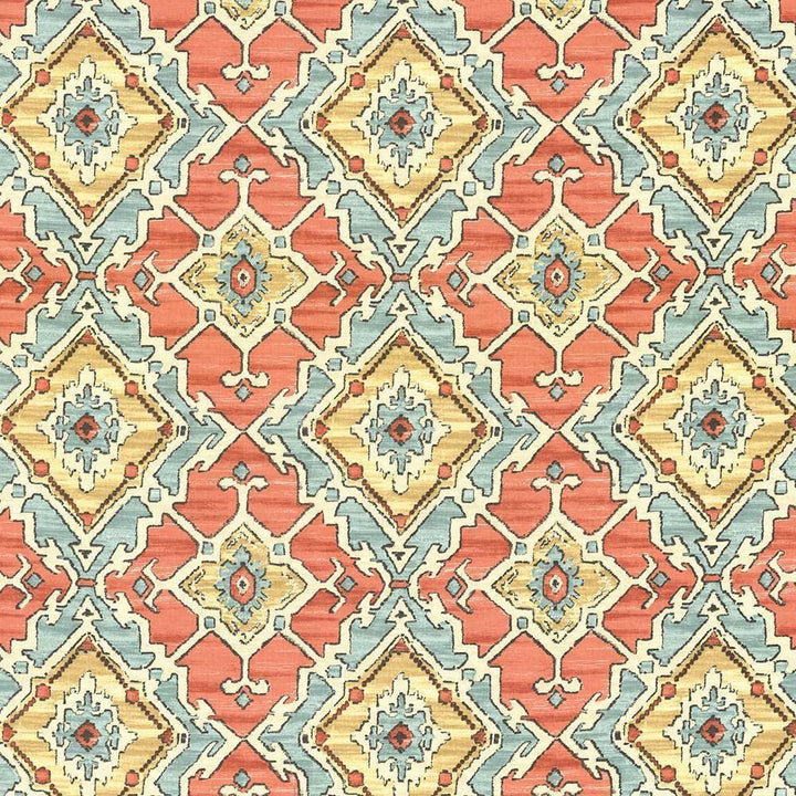 Ranchero Tangerine by Kasmir Fabric 5079 USA 15,000 Wyzenbeek Double Rubs H: 13 4/8 inches, V:13 4/8 inches 54 - Fabric Carolina - Kasmir