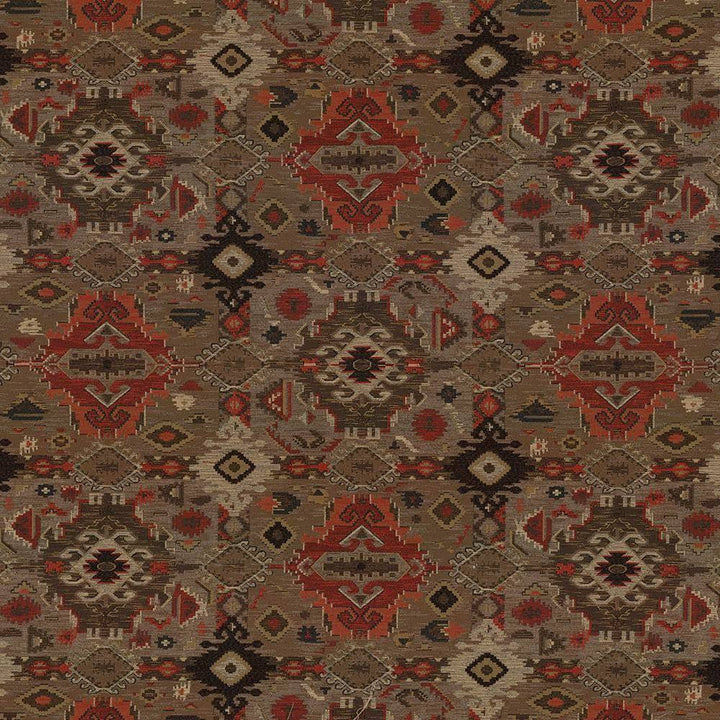 Rancho Santa Fe Redstone by Kasmir Fabric 1435 CHINA 50,000 Wyzenbeek Double Rubs H: 24 2/8 inches, V:29 inches 58 - Fabric Carolina - Kasmir