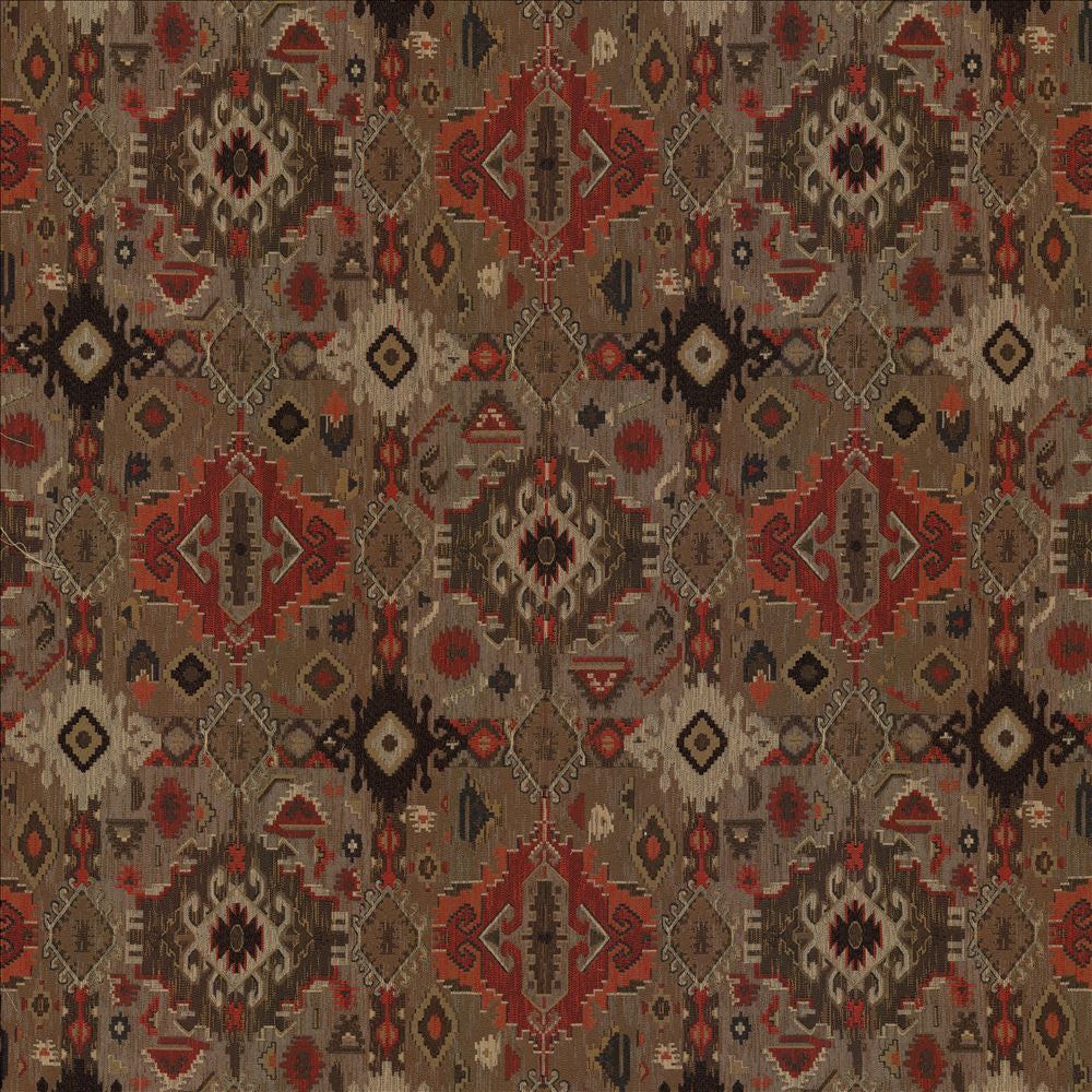 Rancho Santa Fe Redstone by Kasmir Fabric 1435 55% Rayon
45% Polyester
 CHINA 50,000 Wyzenbeek Double Rubs Horizontal: 24 2/8 inches and Vertical: 29 inches 58 - Fabric Carolina -