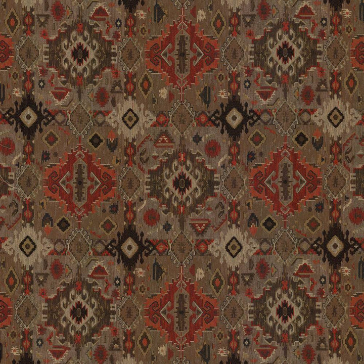 Rancho Santa Fe Redstone by Kasmir Fabric 1435 55% Rayon
45% Polyester
 CHINA </p><p>Repeat: Horizontal: 24 2/8 inches and Vertical: 29 inches 58 - Fabric Carolina -