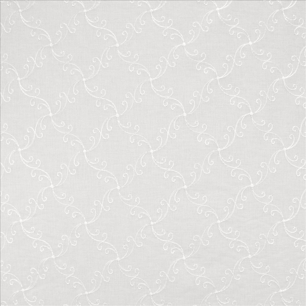 Rapunzel White by Kasmir Fabric 5108 100% Polyester
 TURKEY </p><p>Repeat: Horizontal: 4 inches and Vertical: 4 inches 118 - 127 - Fabric Carolina -