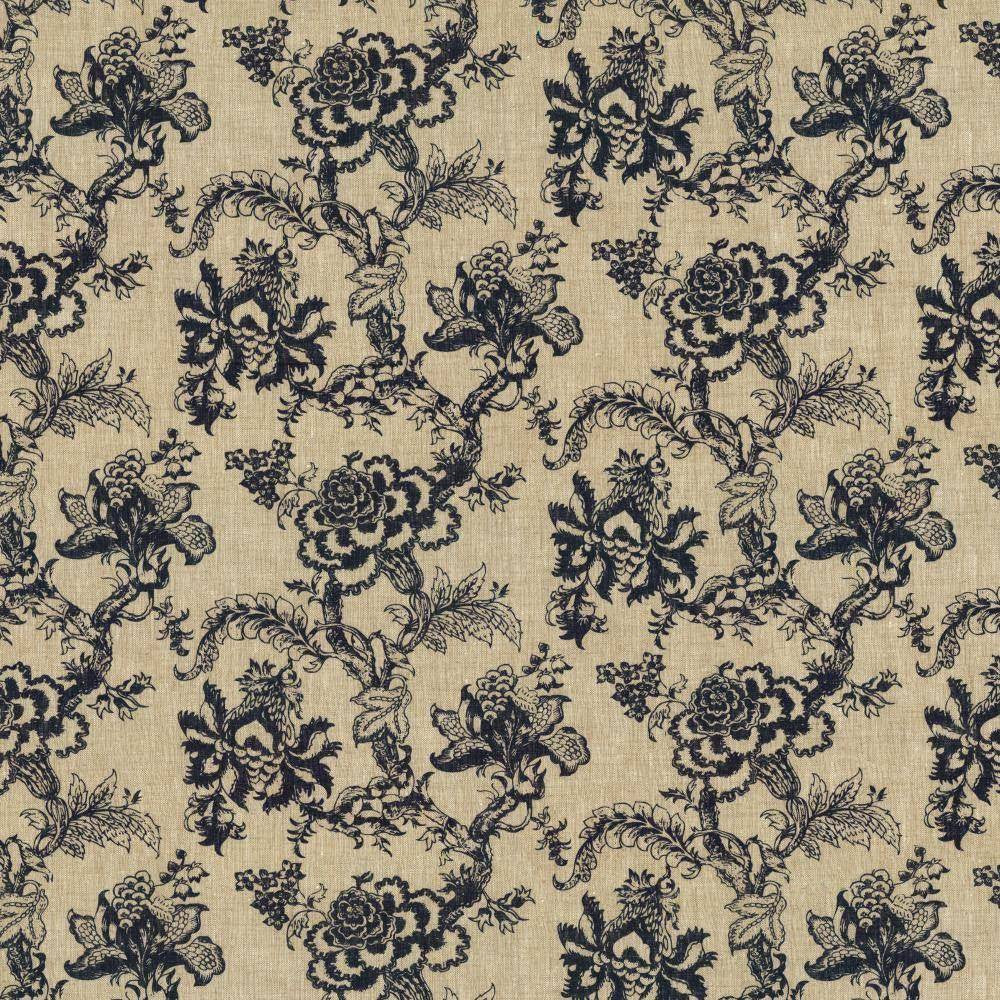 Reanna Indigo by Kasmir Fabric 5115 POLAND 12,500 Wyzenbeek Double Rubs H: 27 inches, V:16 inches 54 - 55 - Fabric Carolina - Kasmir