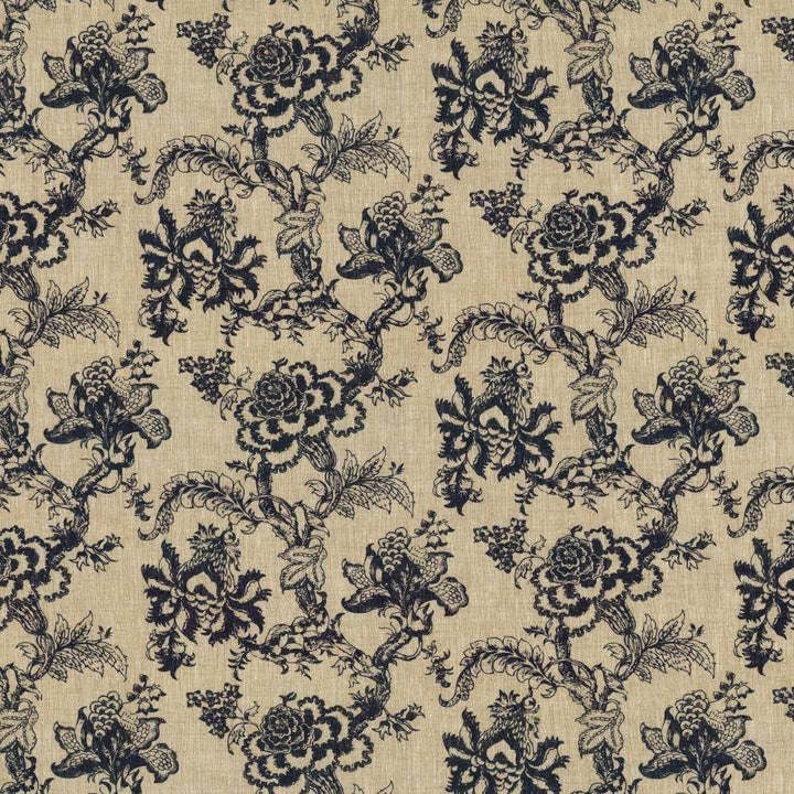 Reanna Indigo by Kasmir Fabric 5115 POLAND 12,500 Wyzenbeek Double Rubs H: 27 inches, V:16 inches 54 - 55 - Fabric Carolina - Kasmir