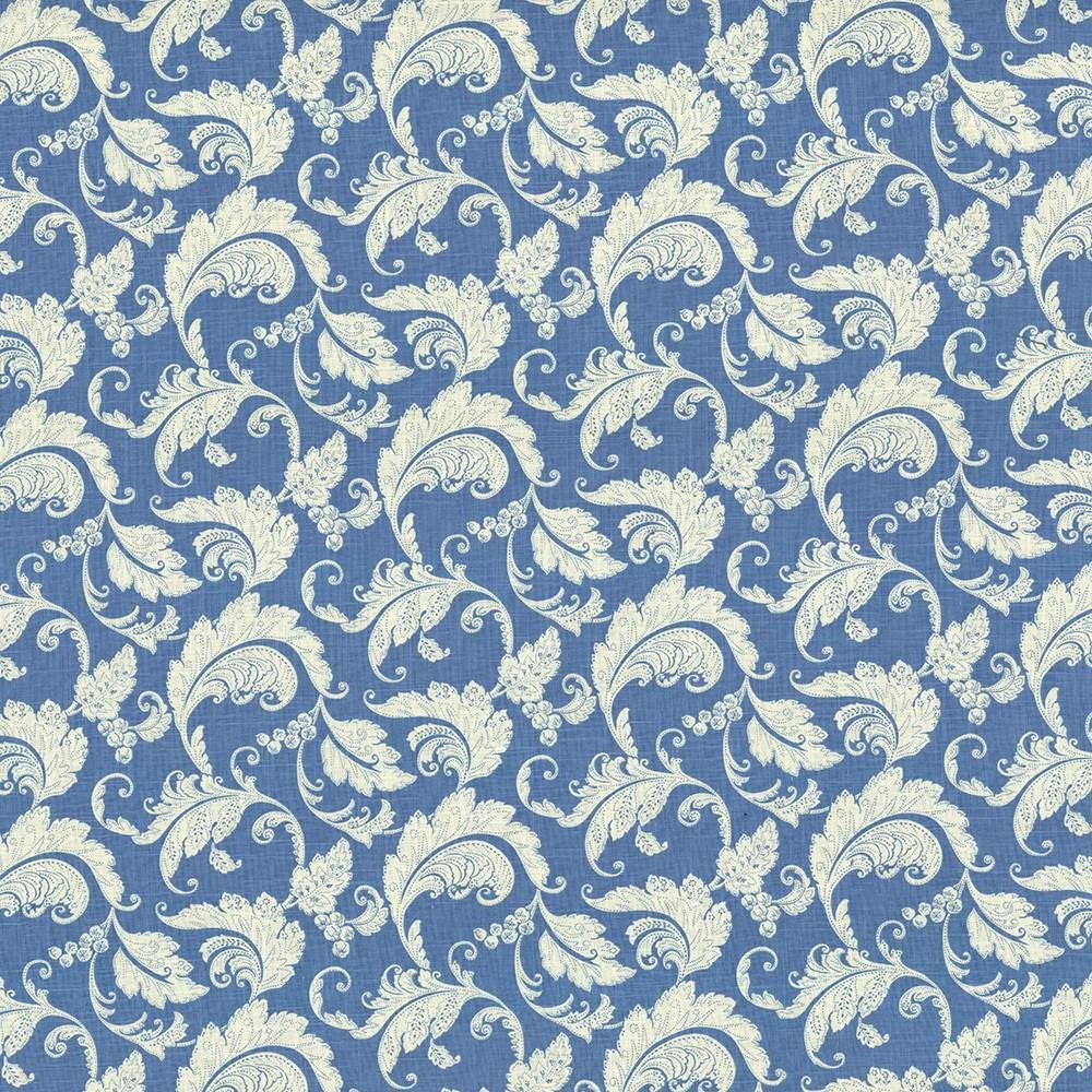 Recoleta Delft by Kasmir Fabric 5072 55% Linen
45% Rayon
 CHINA 12,000 Wyzenbeek Double Rubs </p><p>Repeat: Horizontal: 13 4/8 inches and Vertical: 13 4/8 inches 54 - Fabric Carolina -
