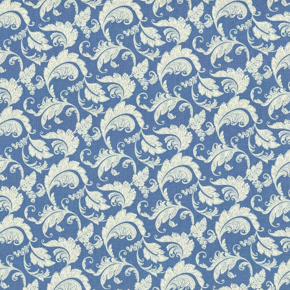 Recoleta Delft by Kasmir Fabric 5072 CHINA 12,000 Wyzenbeek Double Rubs H: 13 4/8 inches, V:13 4/8 inches 54 - 55 - Fabric Carolina - Kasmir