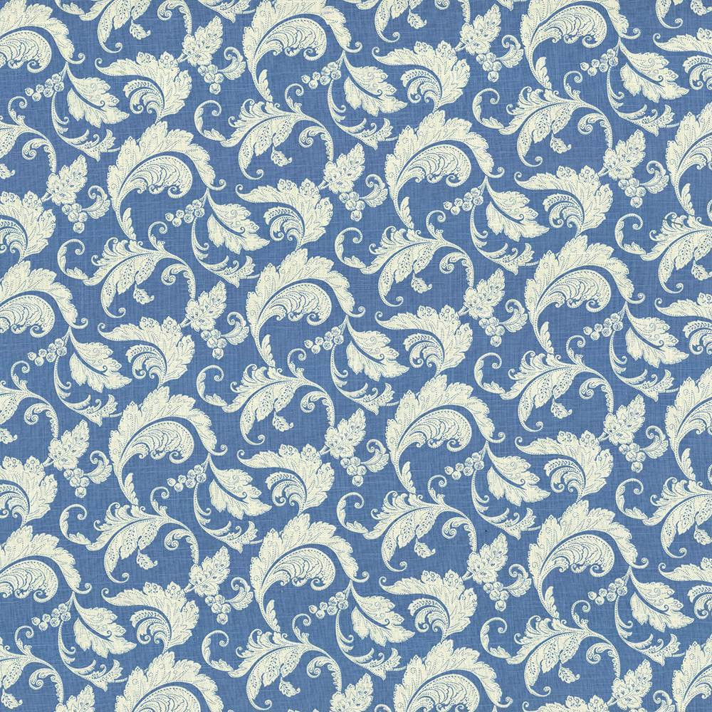 Recoleta Delft by Kasmir Fabric 5072 55% Linen
45% Rayon
 CHINA </p><p>Repeat: Horizontal: 13 4/8 inches and Vertical: 13 4/8 inches 54 - 55 - Fabric Carolina -