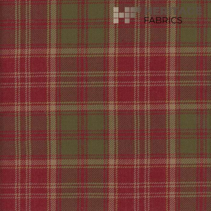 Red Grant None by Heritage Fabric - 100% Wool China Horizontal: 4.5" and Vertical: 4.75" 54" - Fabric Carolina -