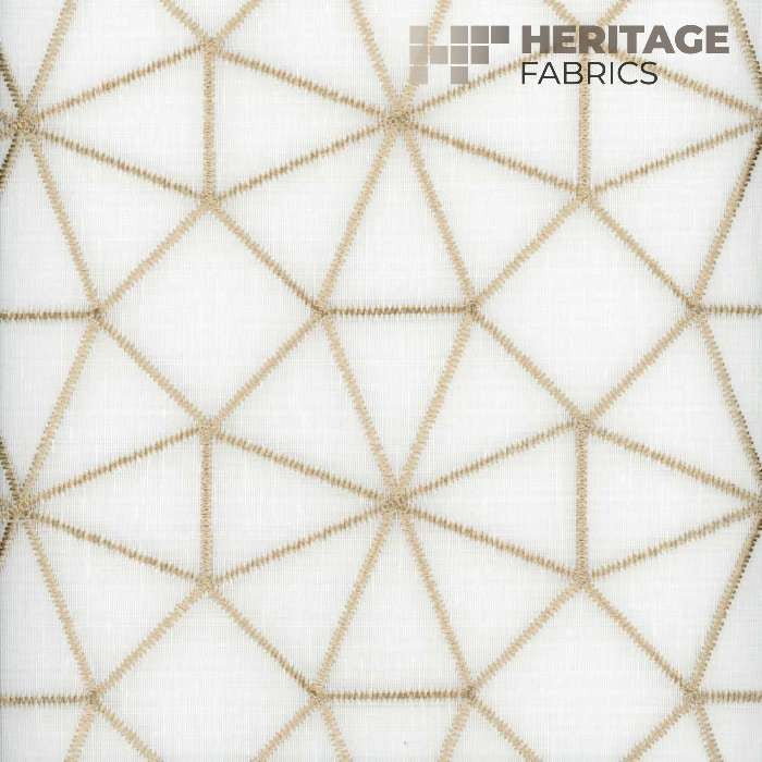 Reed Gold by Heritage Fabric - 100% Polyester Turkey Horizontal: 4.25" and Vertical: 4.25" 54" - Fabric Carolina -