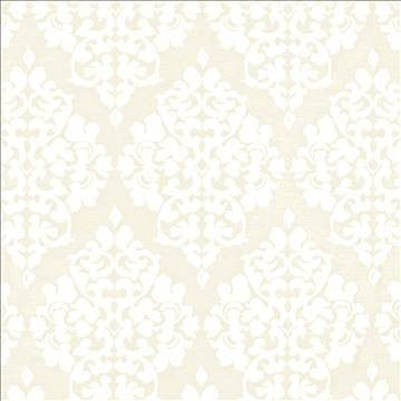 Regal Damask Ivory by Kasmir Fabric 1383 56% Polyester 44% Cotton INDIA 11,000 Martindale Cycles H: 14 inches, V: 26 inches 54 - Fabric Carolina - Kasmir