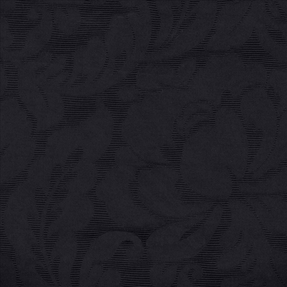 Regency Damask Noir by Kasmir Fabric 8001 68% Cotton 32% Polyester INDIA Not Tested Horizontal: 9 4/8 inches and Vertical: 15 inches 57 - Fabric Carolina -
