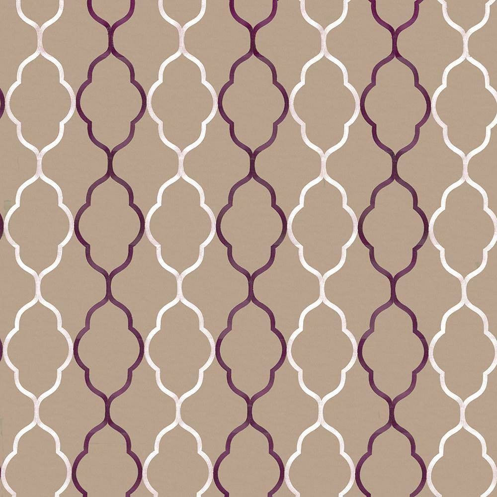 Regency Trellis Cassis by Kasmir Fabric 8001 INDIA Not Tested H: 10 2/8 inches, V:18 5/8 inches 56 - Fabric Carolina - Kasmir
