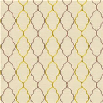 Regency Trellis Dijon by Kasmir Fabric 8001 48% Cotton 32% Polyester 20% Viscose INDIA Not Tested H: 10 2/8 inches, V: 18 5/8 inches 56 - Fabric Carolina - Kasmir
