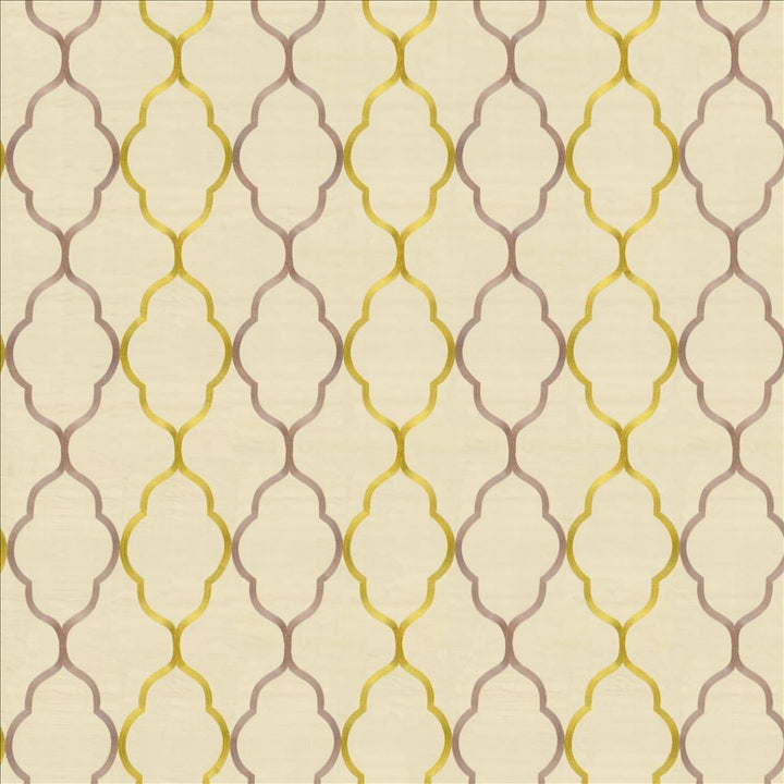 Regency Trellis Dijon by Kasmir Fabric 8001 48% Cotton
32% Polyester
20% Viscose
 INDIA </p><p>Repeat: Horizontal: 10 2/8 inches and Vertical: 18 5/8 inches 56 - Fabric Carolina -