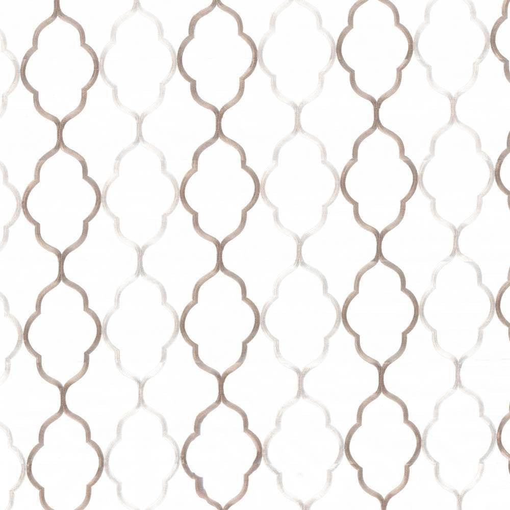 Regency Trellis Linen by Kasmir Fabric 8001 INDIA Not Tested H: 10 2/8 inches, V:18 5/8 inches 56 - Fabric Carolina - Kasmir