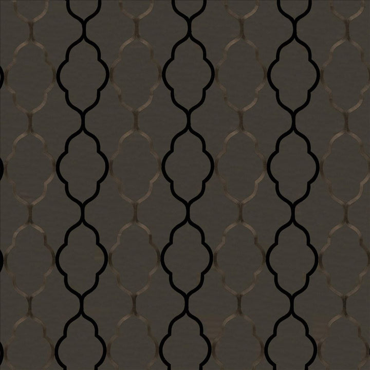Regency Trellis Noir by Kasmir Fabric 8001 48% Cotton
32% Polyester
20% Viscose
 INDIA Not Tested </p><p>Repeat: Horizontal: 10 2/8 inches and Vertical: 18 5/8 inches 56 - Fabric Carolina -